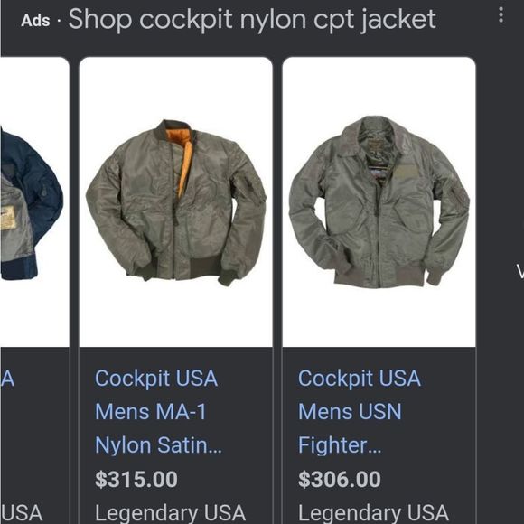 CPT by Cockpit USA military garmen nylon zippered army green jacket size medium - Picture 16 of 16